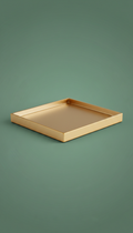 Lacktablett Sand Gold Finish