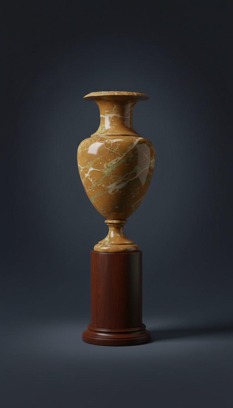 Marmorvase antikes Gold-Finish